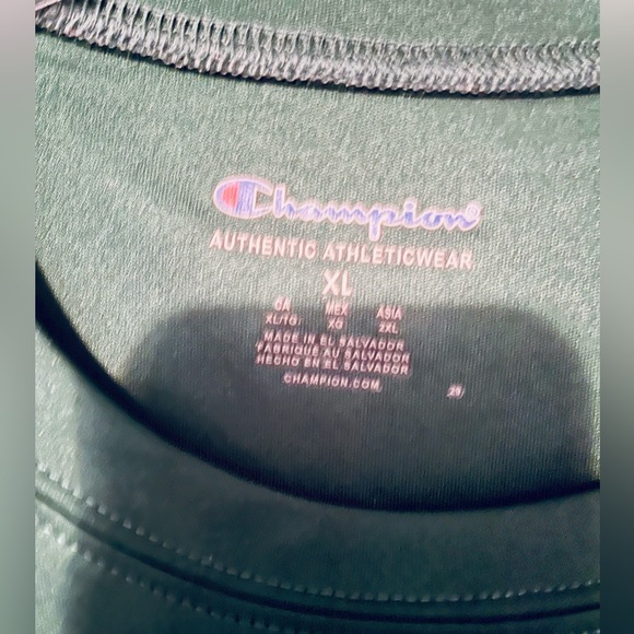 Champion Short sleeve T-shirt, dark green, wicking, size XL - Picture 3 of 4